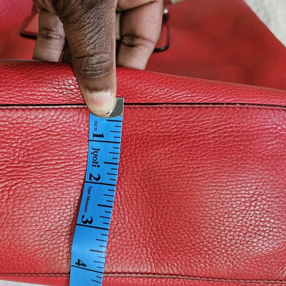 Vintage Gucci Red Leather Luxury Large Tote Handbag - Picture 14 of 16